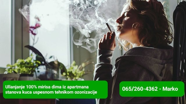 uredjaj za uklanjanje misira duvanskog dima cigara iz namestaja prostorija prostora